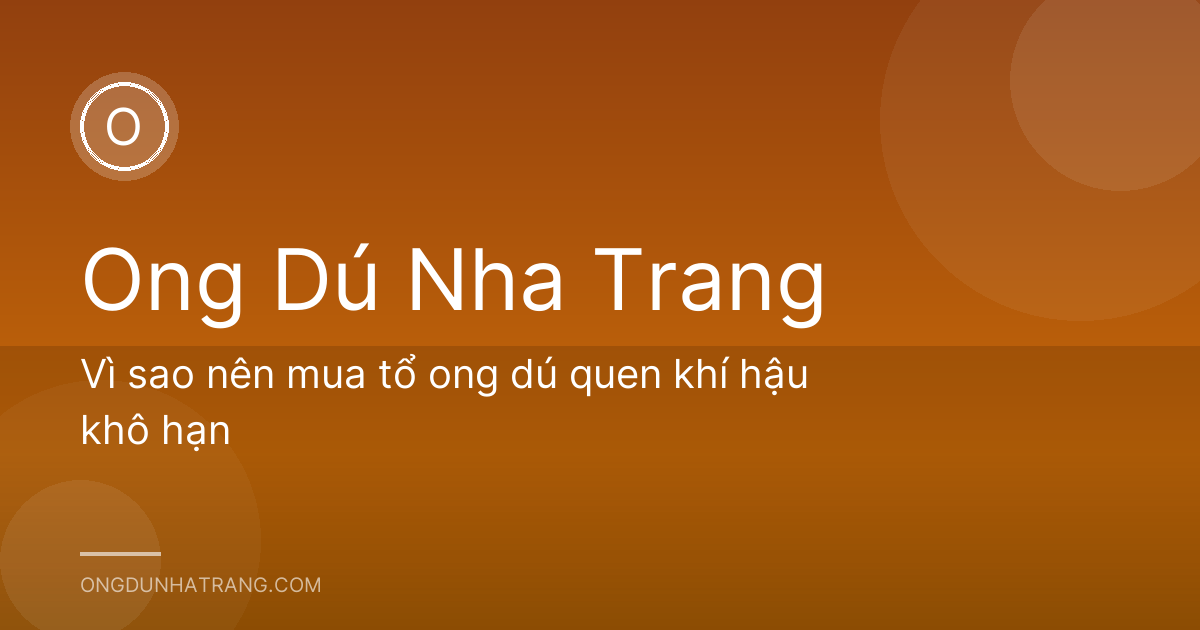 Vì sao nên mua tổ ong dú quen khí hậu khô hạn